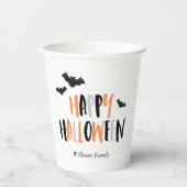 Cool Bats Halloween Party Paper Cup Papieren Bekers (Voorkant)
