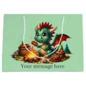 Cool BBQ Dragon tekst toevoegen Groot Cadeauzakje (Voorkant)