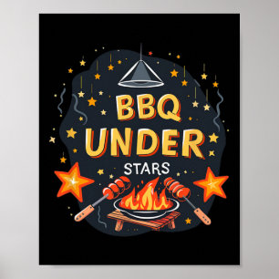 Cool Bbq onder sterren Kostuum voor jongens en mei Poster