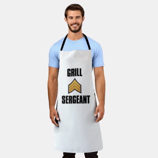 Cool BBQ Summer Fun Grill Sergeant grappig Apron Schort (Gedragen)