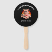 Cool BBQ Thema Gezinsreünie Handwaaier (Voorkant)