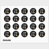 Cool BBQ Timer Raw Rare Medium Well Funny Beer Dri Ronde Sticker (Vel)