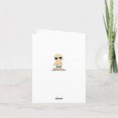 Cool Beach Baby Dank u kaart ~ Neutral (Achterkant)