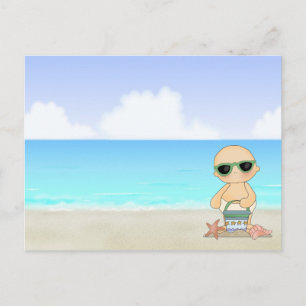 Cool Beach Baby ~ Neutraal Briefkaart