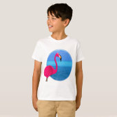 Cool Beach Flamingo T-shirt (Voorkant volledig)