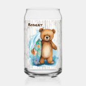 Cool beach house beer naam toevoegen blikvorm glas (Voorkant)