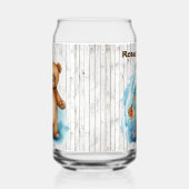 Cool beach house beer naam toevoegen blikvorm glas (Links)