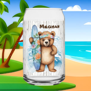 Cool beach house beer naam toevoegen blikvorm glas