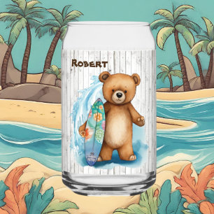 Cool beach house beer naam toevoegen blikvorm glas