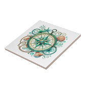 Cool beach lovers  compass  tegeltje (Zijkant)