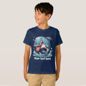 Cool Beach tekst unisex kinder dolfijn toevoegen T-shirt (Voorkant volledig)
