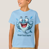 Cool Beach voeg tekst unisex kinder stekelrog toe T-shirt (Voorkant)