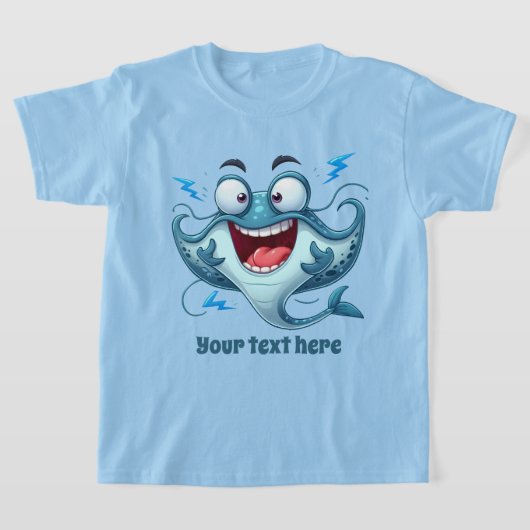 Cool Beach voeg tekst unisex kinder stekelrog toe T-shirt (Laagn)