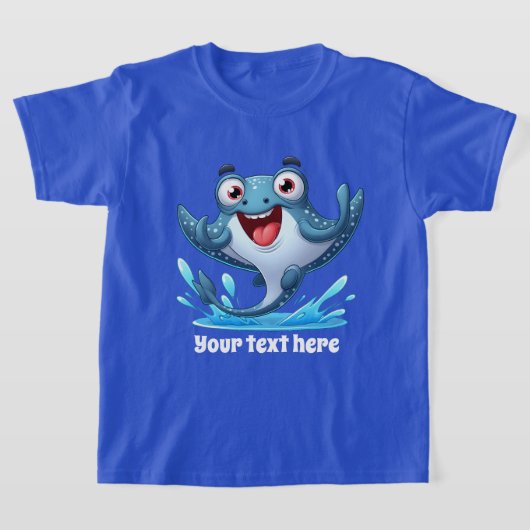 Cool Beach voeg tekst unisex kinder stekelrog toe T-shirt (Laagn)