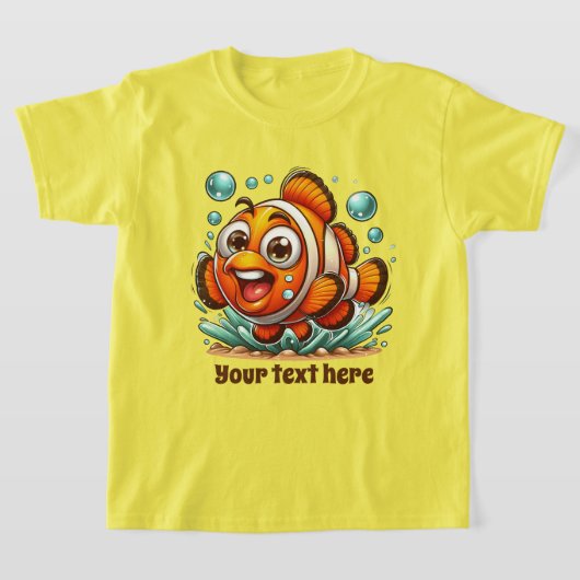 Cool Beach voeg tekst unisex kinder vis toe T-shirt (Laagn)