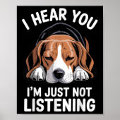 Cool Beagle Design For Men Women Dog Themed Beagle Poster (Voorkant)
