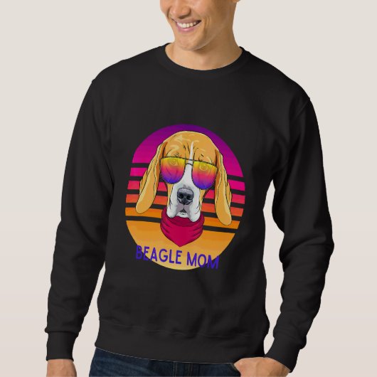Cool Beagle mama Dog Head Moederdag Trui (Voorkant)