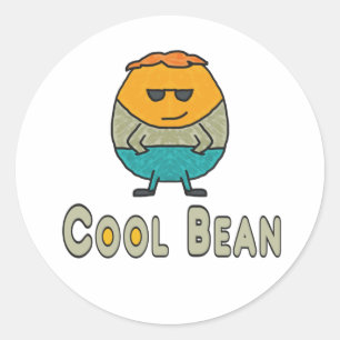 Cool Bean Ronde Sticker