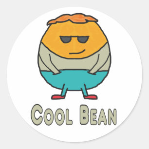 Cool Bean Ronde Sticker