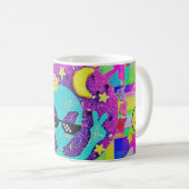 Cool Beans Alien | Grappige Retro Trippy Alien Mok (Voorkant rechts)
