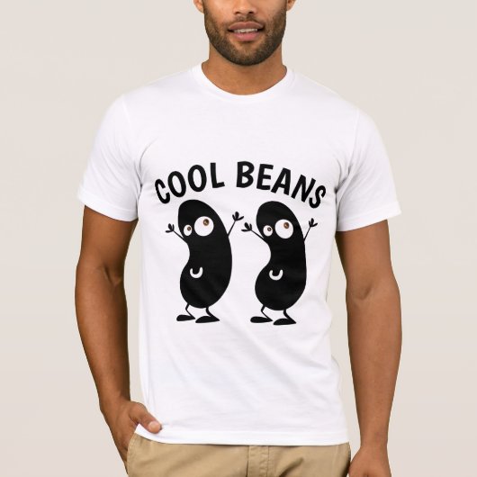 COOL BEANS Funny Coffee T-shirts (Voorkant)