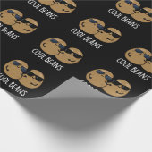 Cool Beans Funny Veggie Legume Pun Dark BG Cadeaupapier (Hoek)