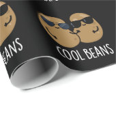 Cool Beans Funny Veggie Legume Pun Dark BG Cadeaupapier (Rol Hoek)