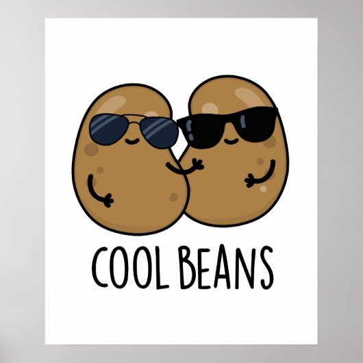 Cool Beans Funny Veggie Legume Pun Poster (Voorkant)