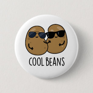 Cool Beans Funny Veggie Legume Pun Ronde Button 5,7 Cm