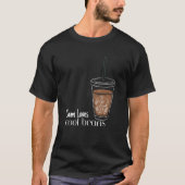Cool Beans Iced Coffee Lover Schets Graphic T-shirt (Voorkant)