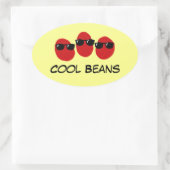 Cool Beans ovale auto bumper stickers (Tas)