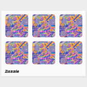 Cool Beans Pastel | Kidcore Vierkante Sticker (Vel)