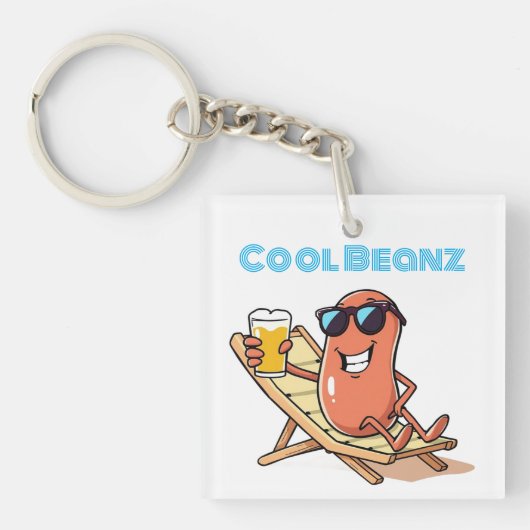 Cool Beanz Baked Bean  Sleutelhanger (voorkant)