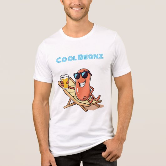 Cool Beanz Baked Bean  Tri-Blend Shirt (Voorkant)