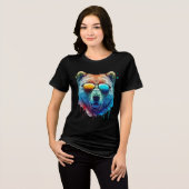 Cool Bear Shades Grafische T-Shirt (Voorkant volledig)