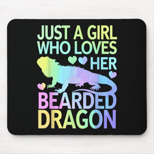 Cool Bearded Dragon Art For Women Girls Bearded Dr Muismat (Voorkant)