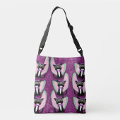 Cool Beatnik Hep Cat Swanky Pattern Design Tas (Achterkant)