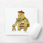 Cool Beatnik Monster Cartoon Character Fun Art Muismat (Met muis)