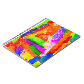 Cool Beauful Colorful Abstract Collage Notitieboek (Linkerzijde)