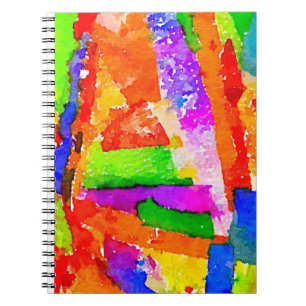 Cool Beauful Colorful Abstract Collage Notitieboek