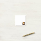 Cool Beaver in Santa hat Christmas Cartoon Post-it® Notes (Op bureau)