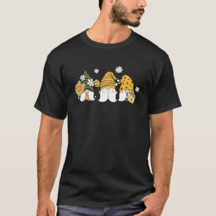Cool Bee Gnomen Zonnebloem Hippie Design Gnoom Man T-shirt