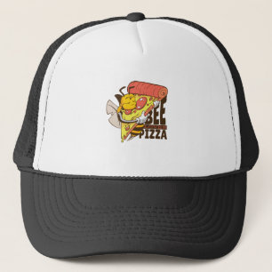 Cool bee houdt van Pizza Puns Trucker Pet