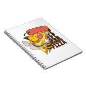 Cool Bee Loves Pizza Puns Notitieboek (Rechterzijde)