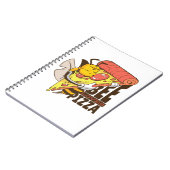 Cool Bee Loves Pizza Puns Notitieboek (Linkerzijde)
