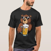 Cool Beer Drink Beer Digitale Kunst Funny Bee T-shirt (Voorkant)