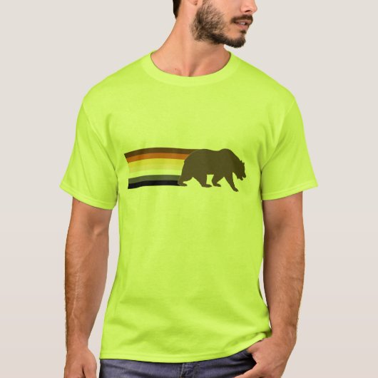 Cool Beer en de Beer Pride Flag strepen T-shirt (Voorkant)