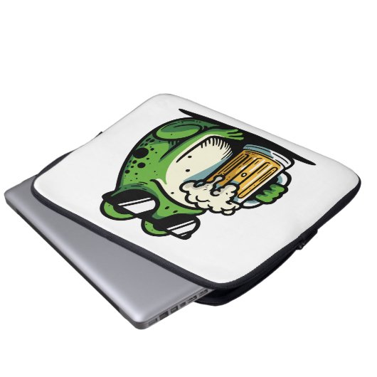 Cool Beer Laptop Sleeve (Voorkant onderkant)