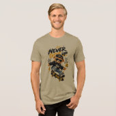 Cool Beer Skate Tri-Blend Shirt (Voorkant volledig)