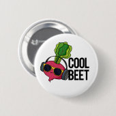 Cool Beet Funny Food Beet Pun Ronde Button 5,7 Cm (Voorkant /achterkant)